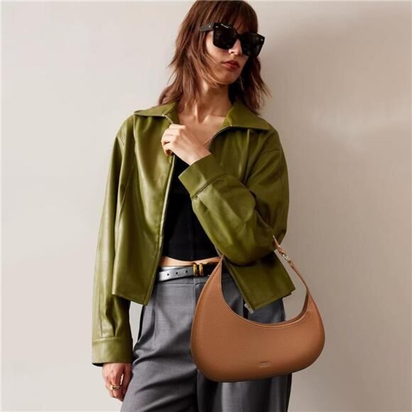 Lightweight Jacket Purses Faux Denim Leather Jacket Style